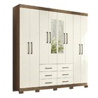 Guarda-roupa Casal 8 Portas 6 Gavetas Liverpool Com Espelhos