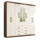 Guarda-roupa Casal 8 Portas 6 Gavetas Liverpool Com Espelhos