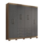 Guarda-roupa Casal 8 Portas 6 Gavetas Liverpool Com Pés Jatob