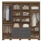 Guarda-roupa Casal 8 Portas 6 Gavetas Liverpool Com Pés Jatob