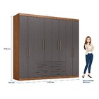 Guarda Roupa Casal 8 Portas 6 Gavetas Master