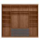 Guarda Roupa Casal 8 Portas 6 Gavetas Master