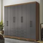 Guarda Roupa Casal 8 Portas 6 Gavetas Master 8.6 Com Pés - Pr