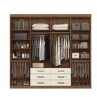 Guarda-roupa Casal 8 Portas 6 Gavetas Master Com Espelho Jato