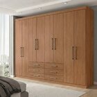 Guarda Roupa Casal 8 Portas 6 Gavetas Master Jatobá