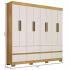 Guarda Roupa Casal 8 Portas 8 Gavetas B24088 Arapalc