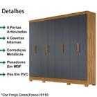 Guarda Roupa Casal 8 Portas 9113 Moval
