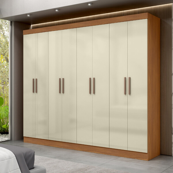 Guarda Roupa Casal 8 Portas  Paris Maxel Móveis