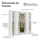 Guarda-roupa Casal 8 Portas Batentes Com Espelho Branco/branc