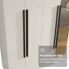 Guarda-roupa Casal 8 Portas Batentes Com Espelho Branco/branc
