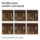 Guarda-roupa Casal 8 Portas Batentes Com Espelho Rustic/crema