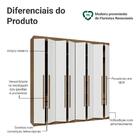 Guarda-roupa Casal 8 Portas Batentes Rustic/branco/rustic Ven