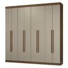 Guarda-roupa Casal 8 Portas Batentes Rustic/crema/rustic Netu