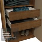 Guarda-roupa Casal 8 Portas Batentes Rustic/crema/rustic Netu