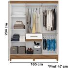 Guarda Roupa Casal 8 Portas Com Espelho 8353 Moval