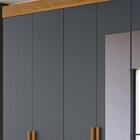 Guarda Roupa Casal 8 Portas Com Espelho 9113 Moval