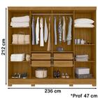 Guarda Roupa Casal 8 Portas Com Espelho 9113 Moval