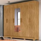 Guarda Roupa Casal 8 Portas Com Espelho 9113 Moval