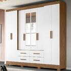 Guarda Roupa Casal 8 Portas Com Espelho 9413 Moval