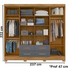 Guarda Roupa Casal 8 Portas Com Espelho 9413 Moval