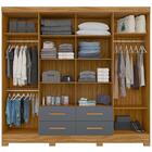 Guarda Roupa Casal 8 Portas Com Espelho 9413 Moval