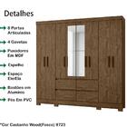Guarda Roupa Casal 8 Portas Com Espelho 9720 Moval