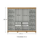 Guarda Roupa Casal 8 Portas Com Pés Paris Cinamomo/off White