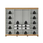 Guarda Roupa Casal 8 Portas Com Pés Paris Cinamomo/off White