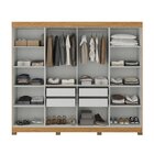 Guarda Roupa Casal 8 Portas Com Pés Paris Cinamomo/off White