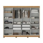 Guarda Roupa Casal 8 Portas Com Pés Paris Cinamomo/off White