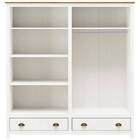 Guarda-roupa Casal 8 Portas E 2 Gavetas Com Maleiro Em Madeir