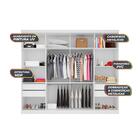 Guarda Roupa Casal 8 Portas E 4 Gavetas 1684 Araplac