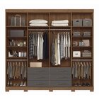 Guarda Roupa Casal 8 Portas E 6 Gavetas Com Pés Master Jatobá