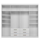 Guarda Roupa Casal 8 Portas E 6 Gavetas Master Branco