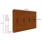 Guarda Roupa Casal 8 Portas Easy Slim Com Espelho E Pés Frass