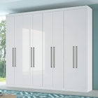 Guarda Roupa Casal 8 Portas Flaviana Branco
