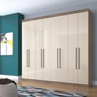 Guarda Roupa Casal 8 Portas Master 8.4 Castanha/off White - S