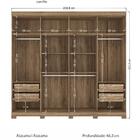 Guarda Roupa Casal 8 Portas Master Vip Atacama - Santos Andirá