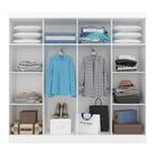 Guarda Roupa Casal 8 Portas Natasha Branco - Móveis Arapongas