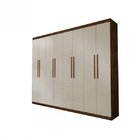 Guarda-roupa Casal 8 Portas Premium Benetil Móveis Avelã Ipê/