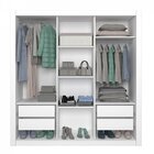 Guarda-roupa Casal 9 Espelhos 3 Portas De Correr 4 Gavetas Ma