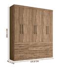 Guarda Roupa Casal 9 Gavetas 6 Portas Atacama Plus 6.9 Santos