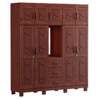 Guarda-roupa Casal 9 Portas 3 Gavetas E Espelho Em Madeira Ma