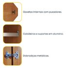 Guarda Roupa Casal  100% Mdf 6 Portas 6 Gavetas Sol 243cm Esp