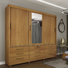 Guarda-roupa Casal  3 Portas De Correr 9 Gavetas Chicago Tcil