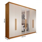 Guarda-roupa Casal  Madalena 6 Portas 4 Gavetas 100% Mdf Com