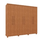 Guarda Roupa Casal  Madri 6 Portas Pés Madeira Camas Fênix Na