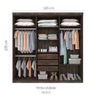 Guarda-roupa Casal  Olimpo 6 Pt Cumaru Rustic