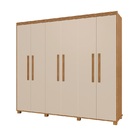 Guarda Roupa Casal  Viena 100% Mdf Pés Madeira Camas Fênix Ci