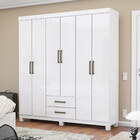 Guarda Roupa Casal A22 6 Portas 2 Gavetas Carioca Móveis